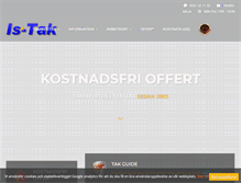 Tablet Screenshot of is-tak.se